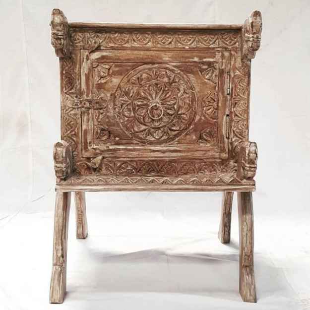 The Phool Natural Rustic Wood Console