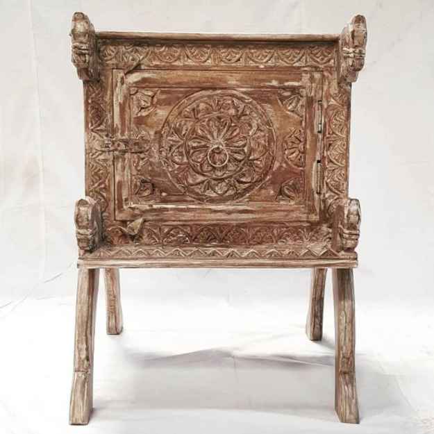 The Ramayana Rustic White Console