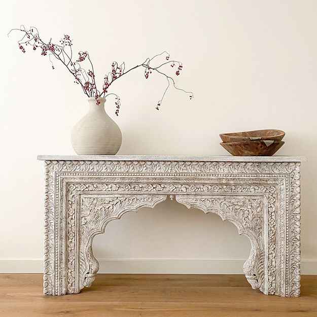 The Nritya Rustic Floral Console