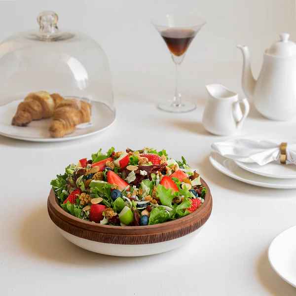 Acacia Dual Tone Salad Bowl