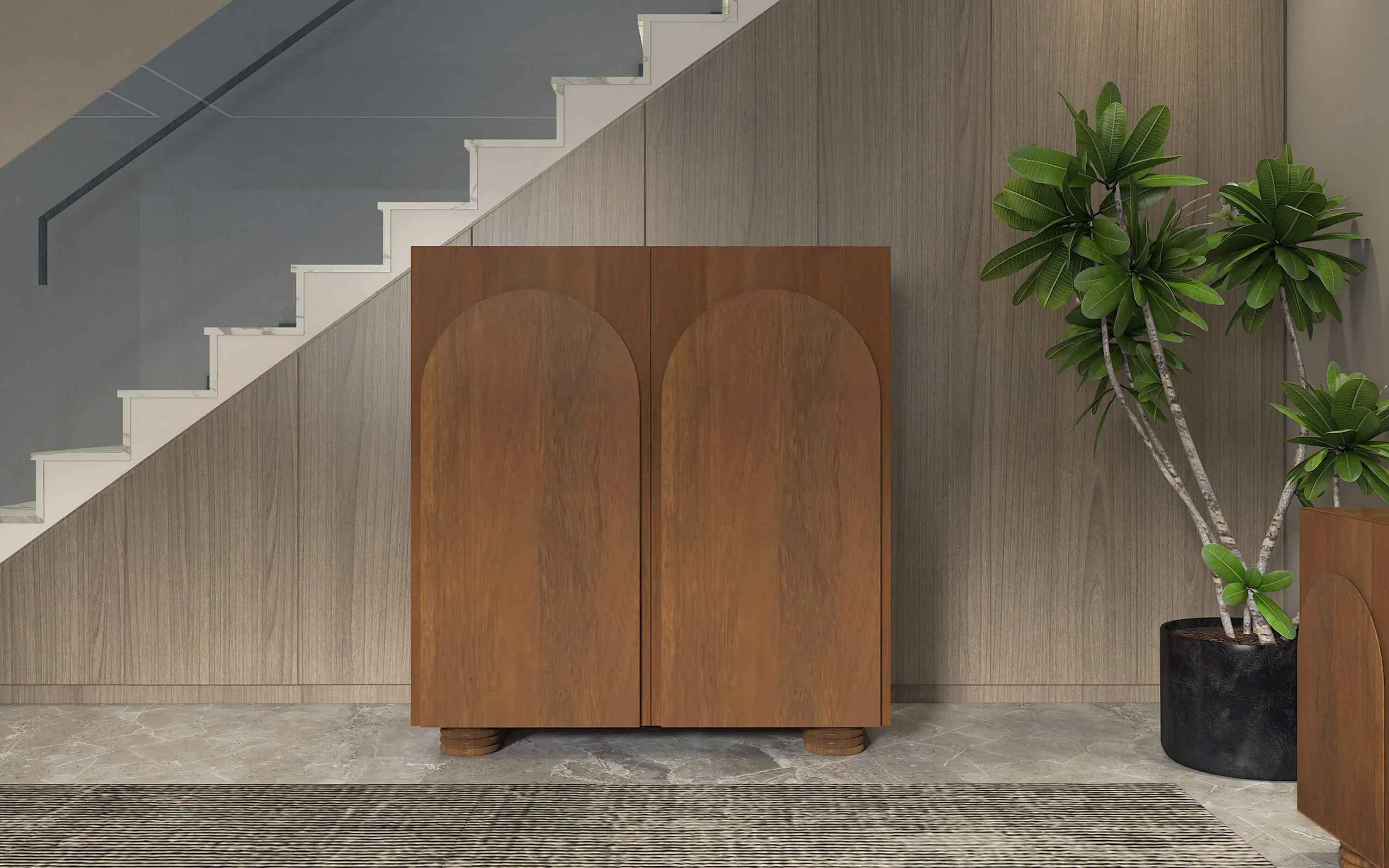 Ribbed Highboard