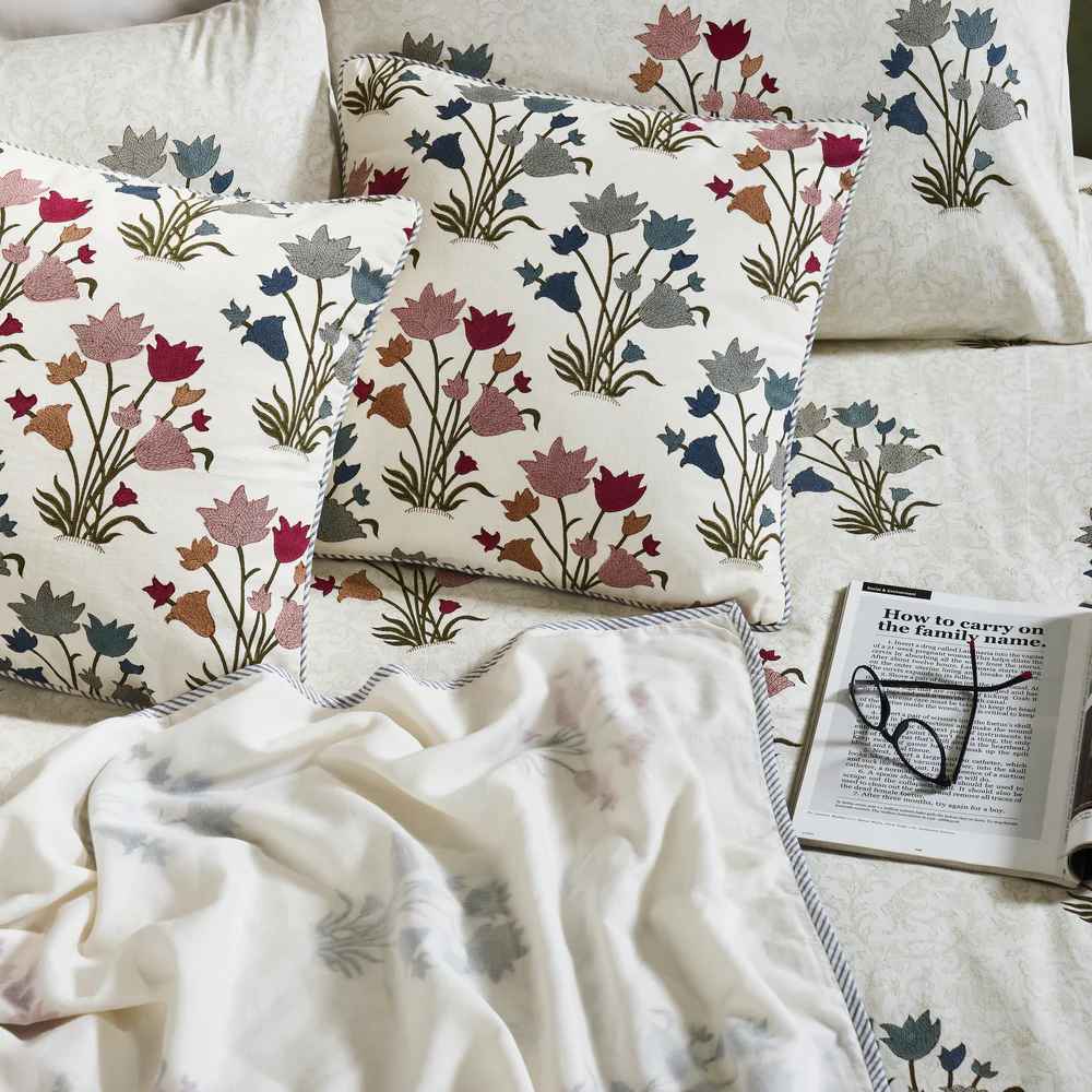 Common Ivy Block Print Bedsheet Set