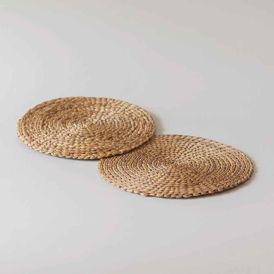 Golden Grass Square Coasters