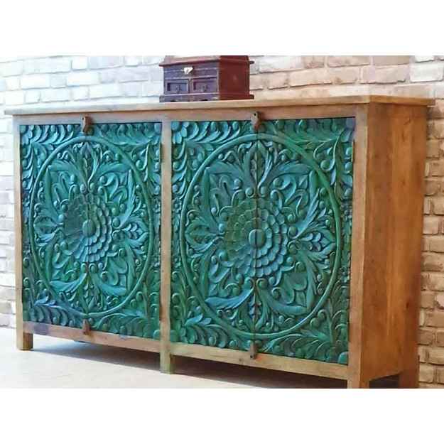The Ramayana Rustic White Console
