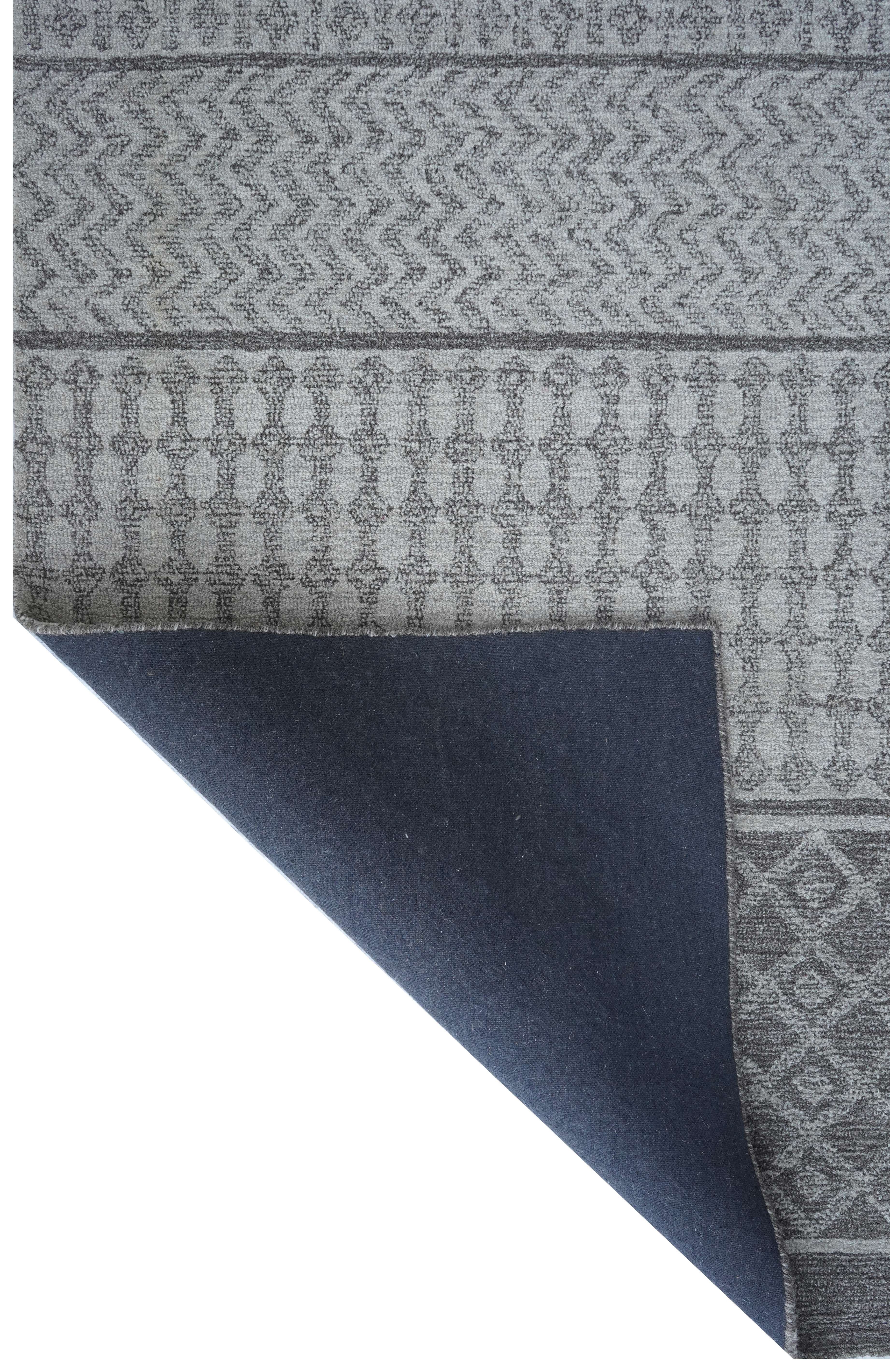CREAM & BROWN SPIDER WEAVE RUG
