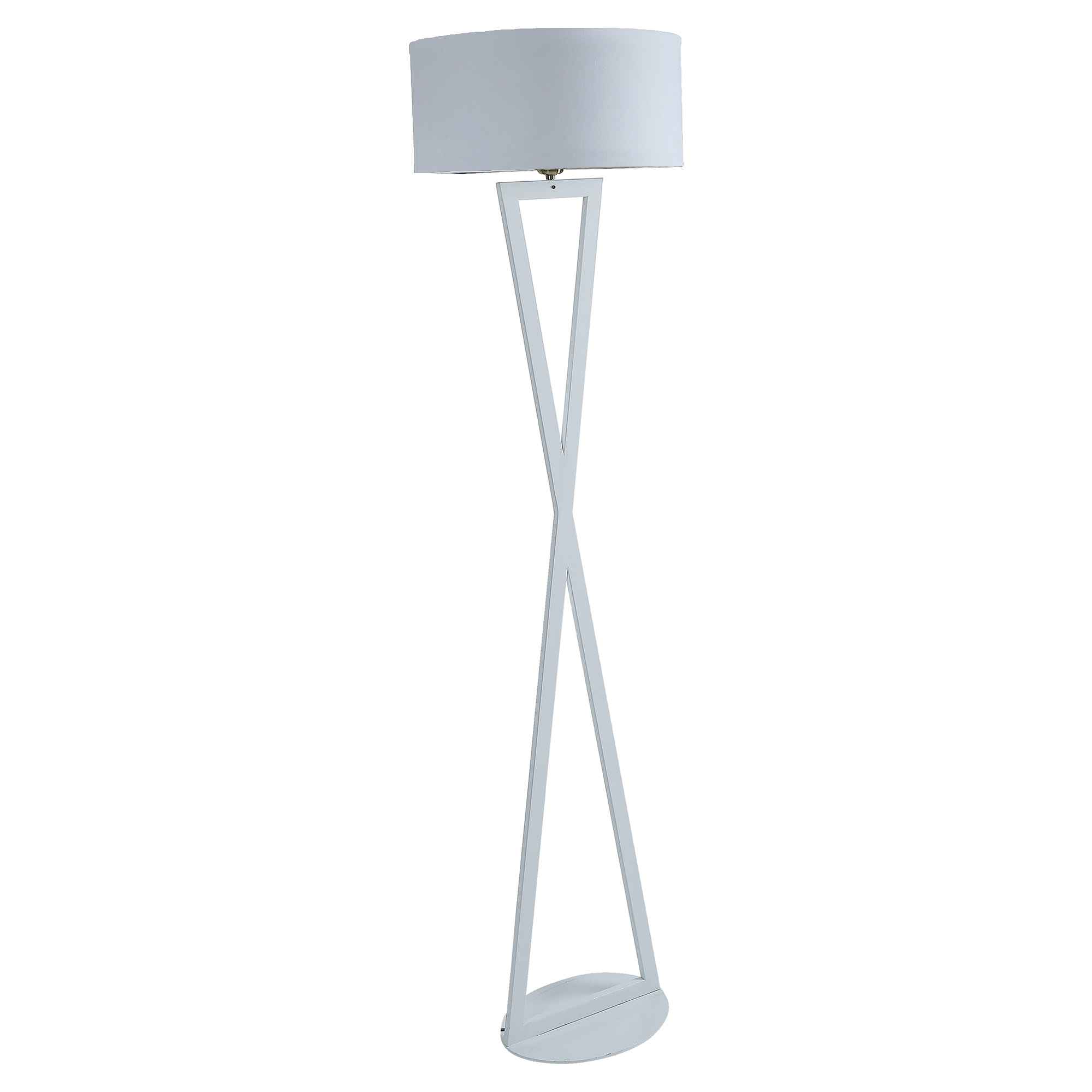 Hamptons Floor Lamp With Metal Base