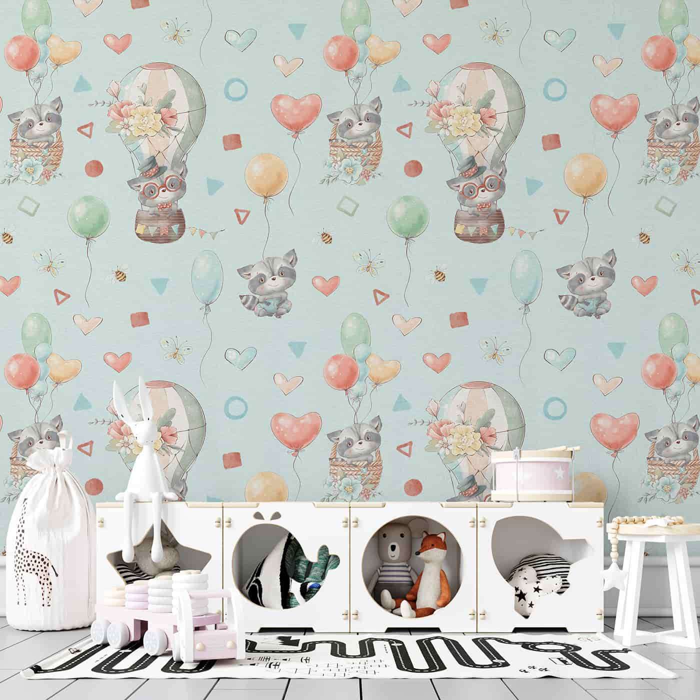 Pastle Mountains and Hot Air Baloons