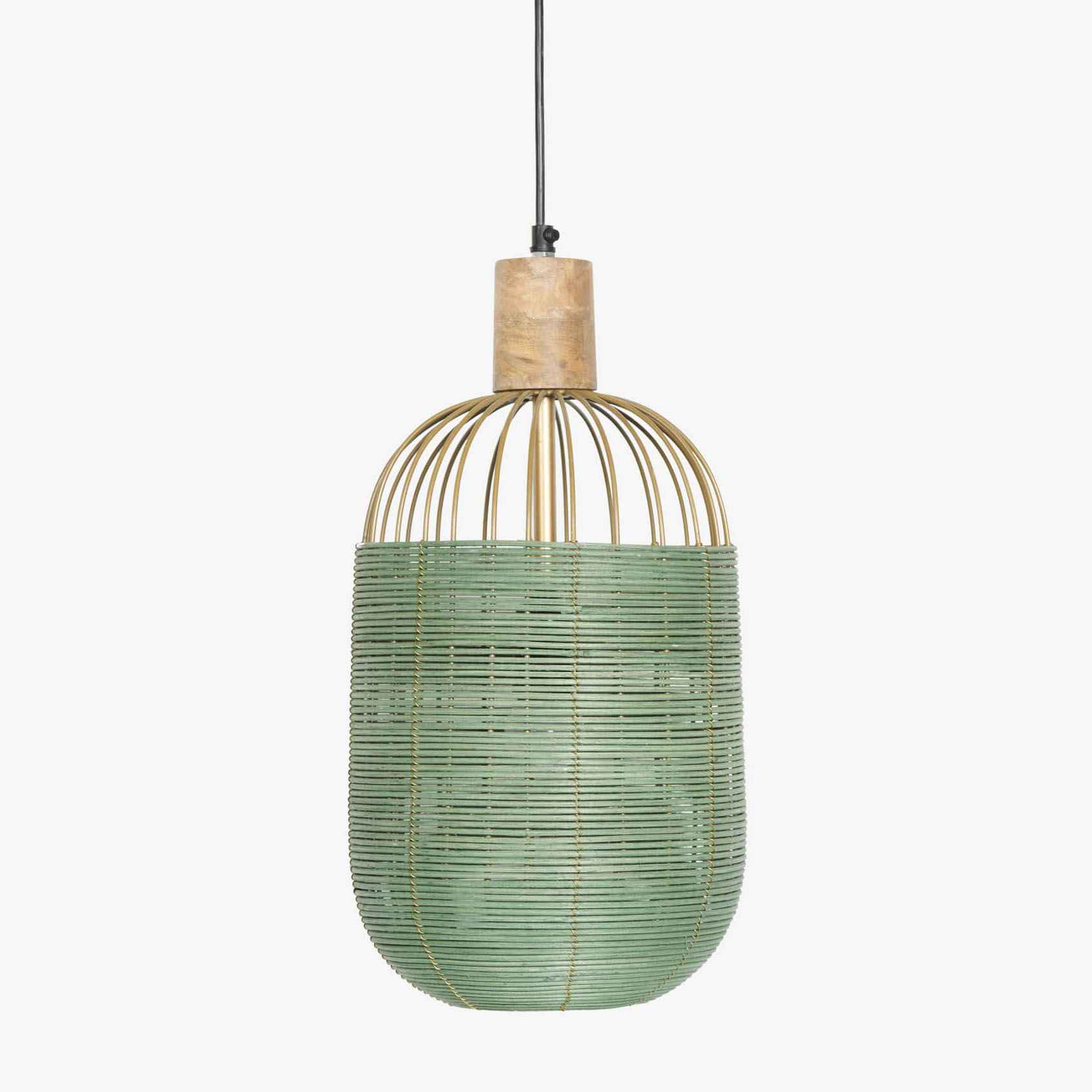 Henka Green Hanging Lamp Tall