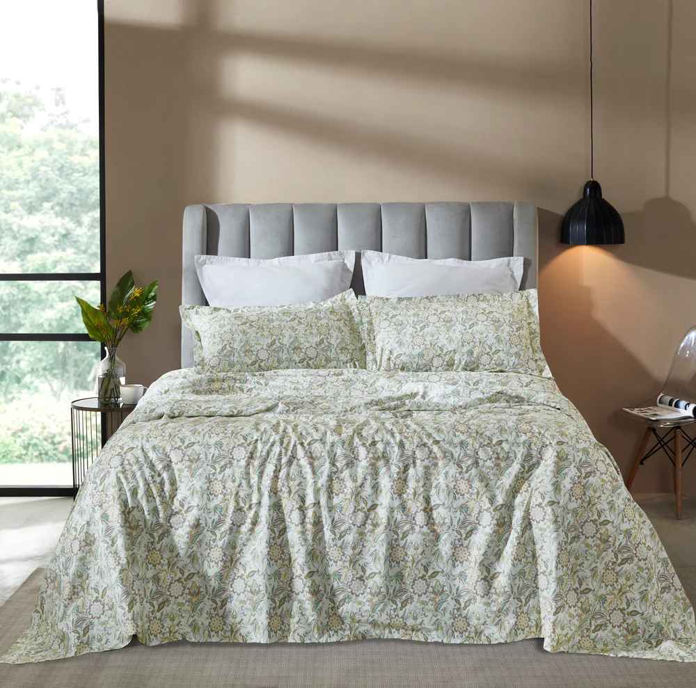 Contrail Embroidered Bedsheet Set