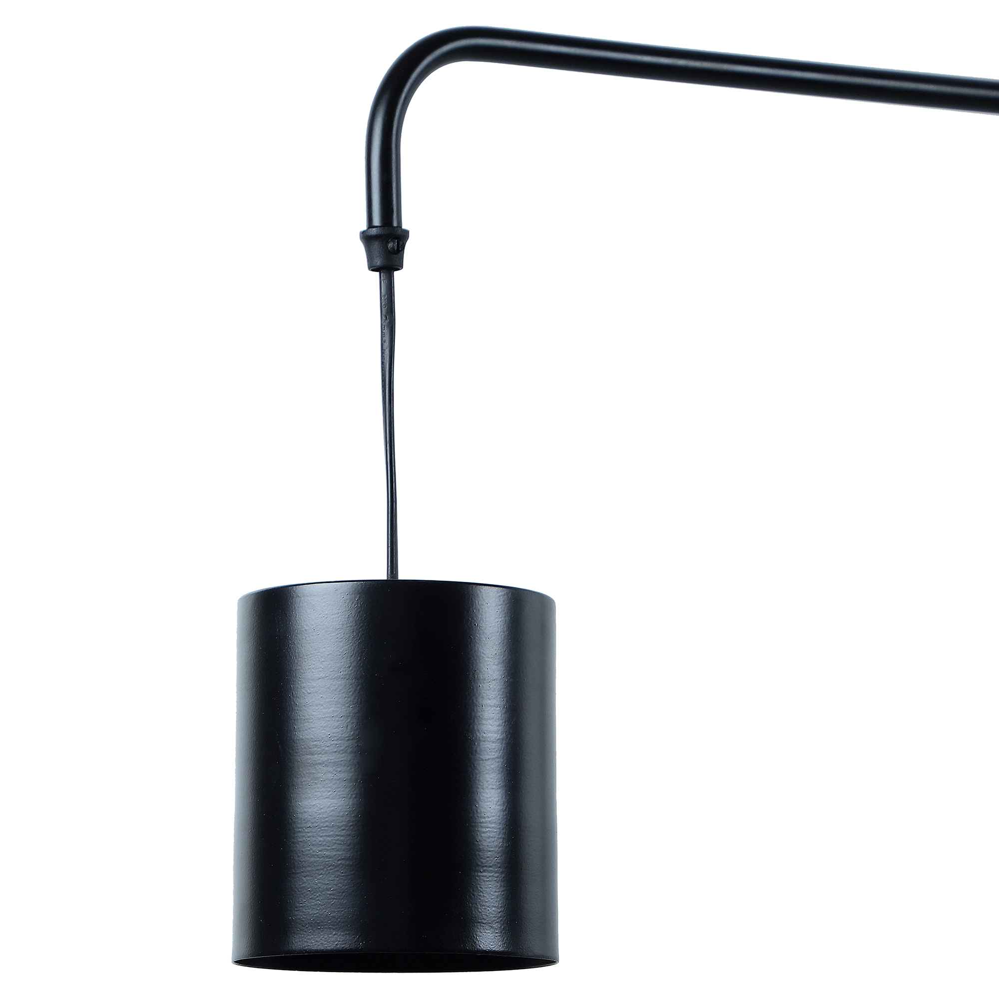 Vintage Industrial Black Metal Single Hanging Light