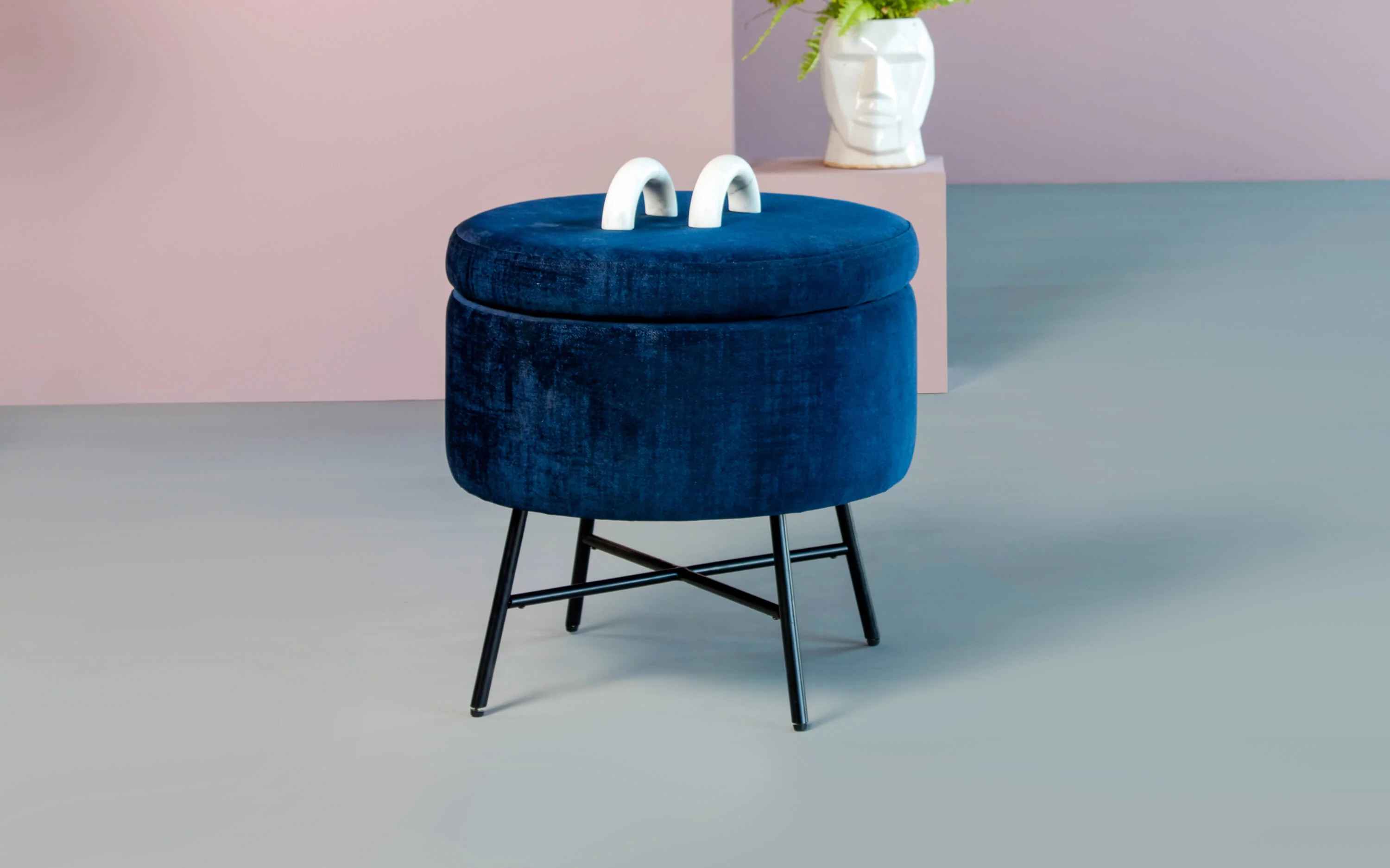 Sagano Upholstered Storage Pouf