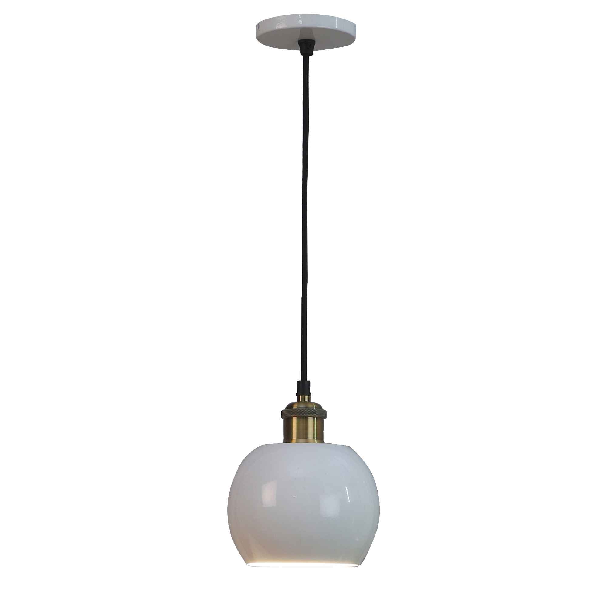 Formul White Metal Hanging Light