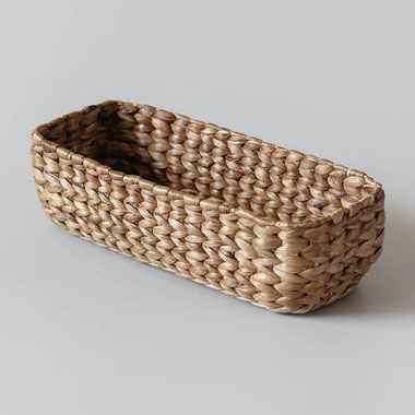 Rectangular Wicker Basket with Lid