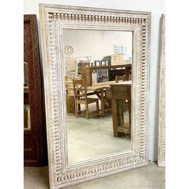 The Mehrab White Jaali Mirror