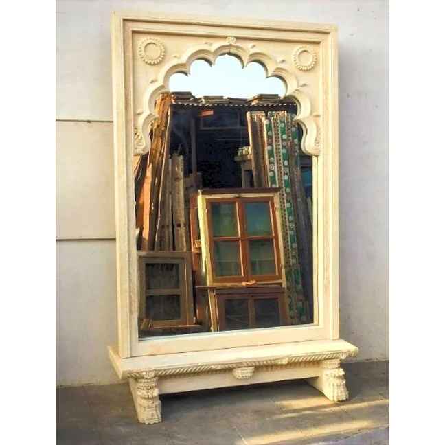 The Mehrab White Jaali Mirror