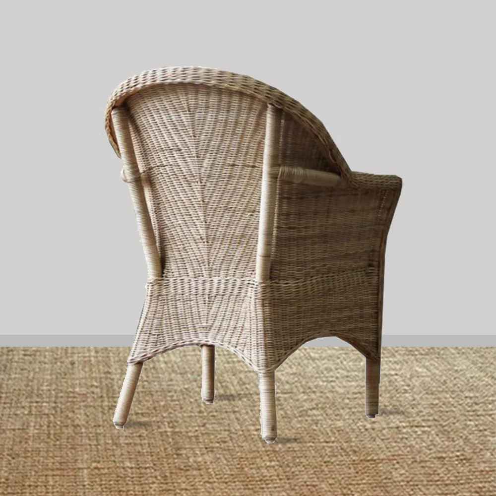 Montauk Rattan Chair - Black