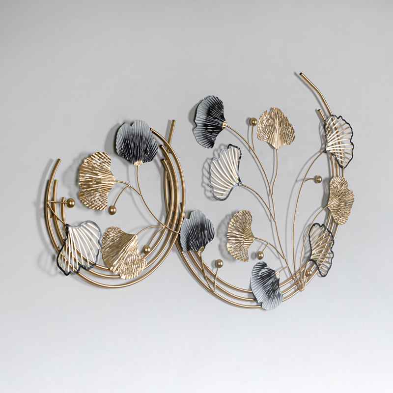 Golden White Capsule Metal Planter Set