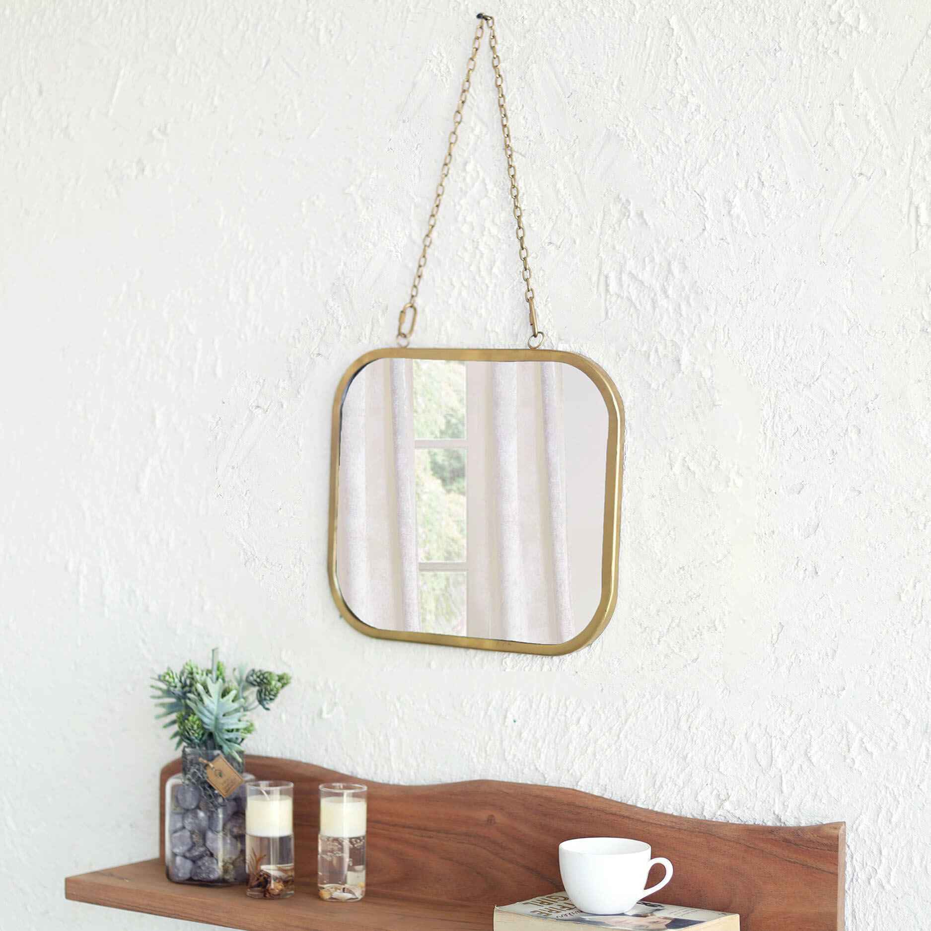The Mehrab White Jaali Mirror