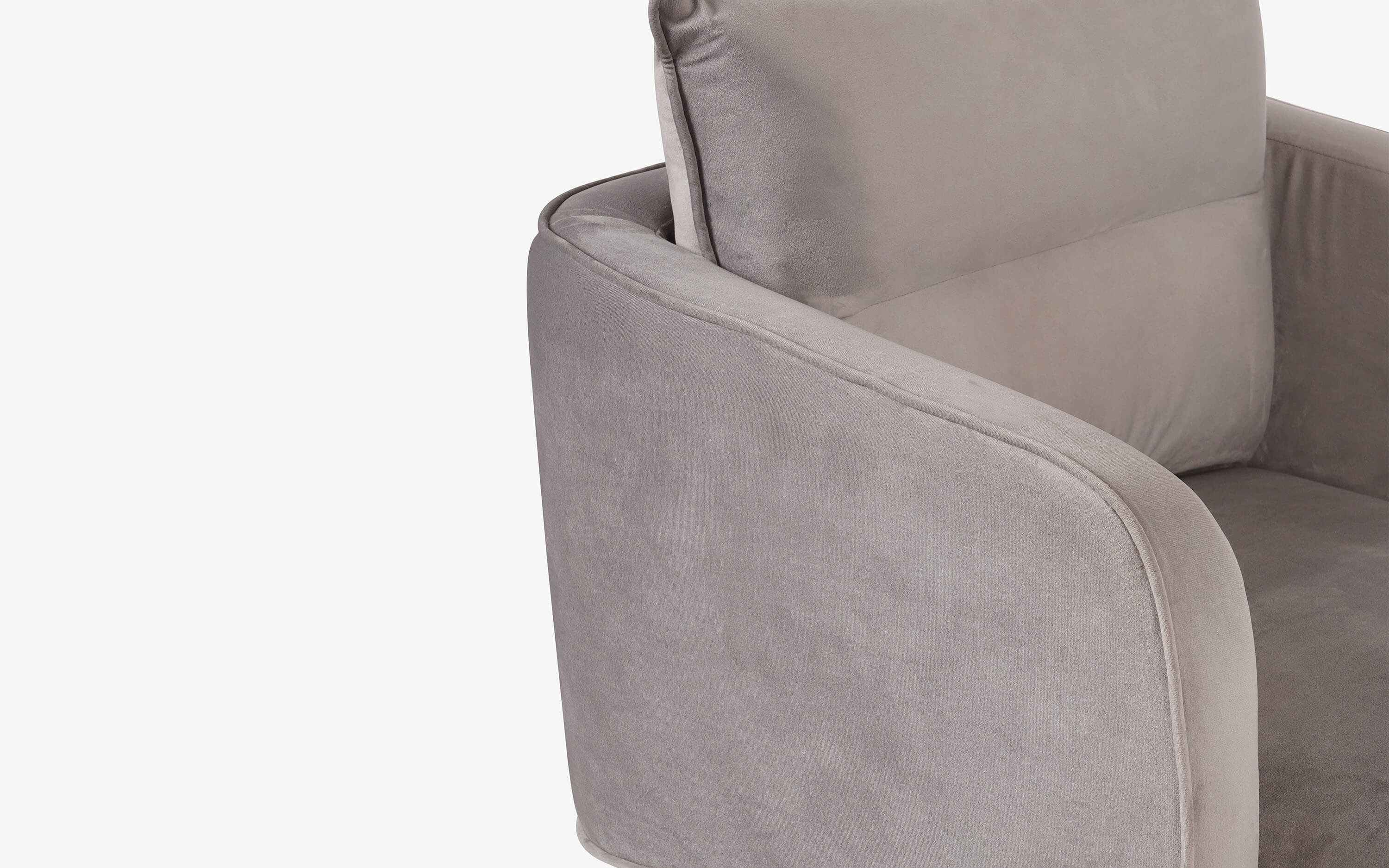 Barcelona Single Seater Sofa Grey