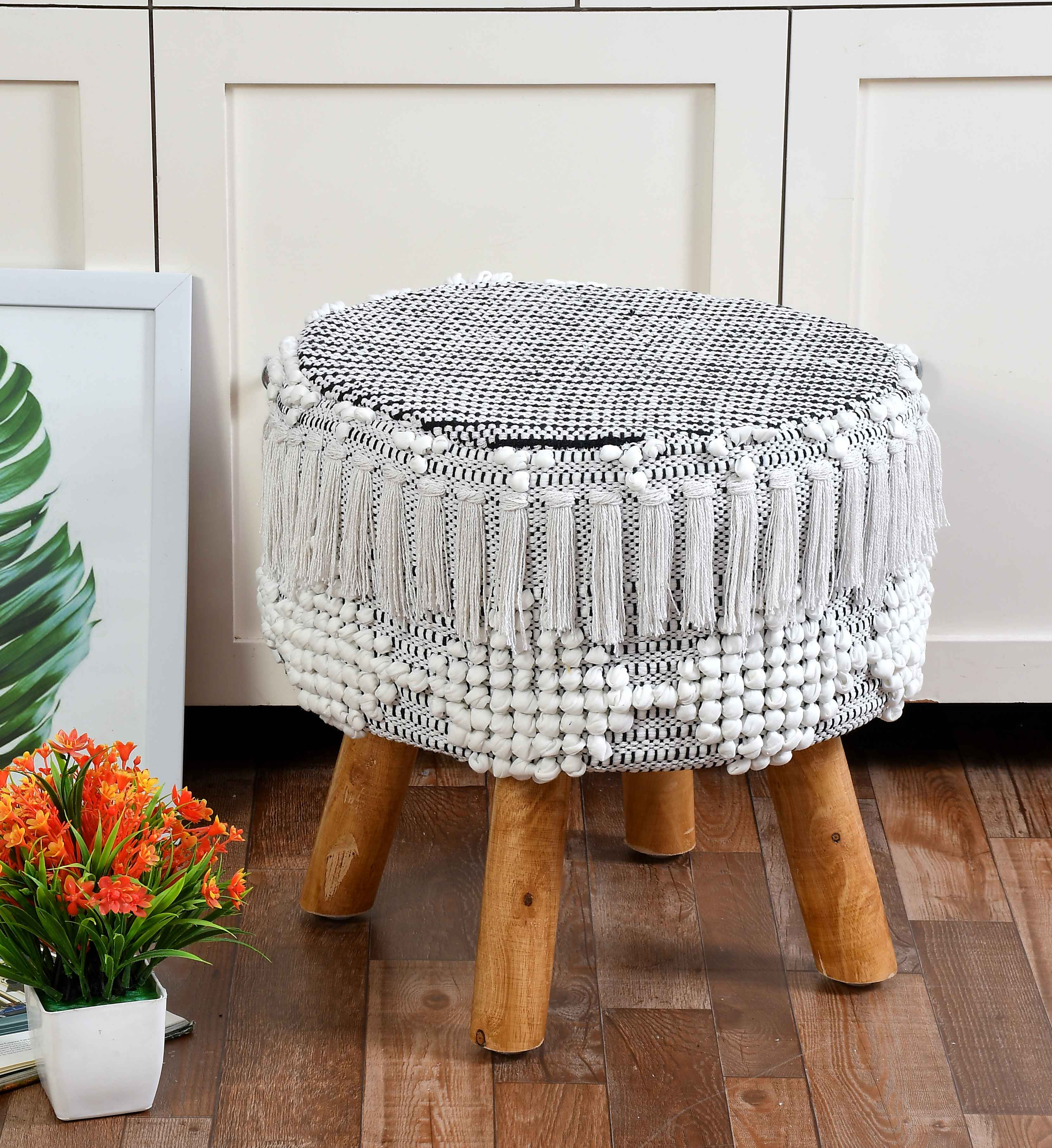 Boho Chic Macrame Ottoman 4