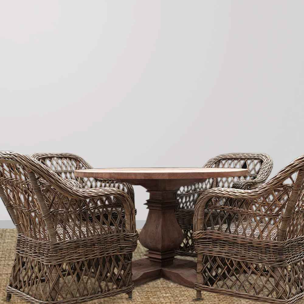 Oceanic Dining Table - Brown Wash
