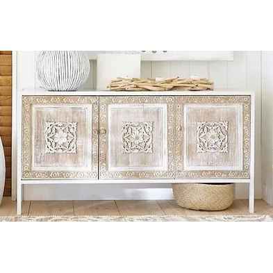 The Mehrab White Jaali Mirror