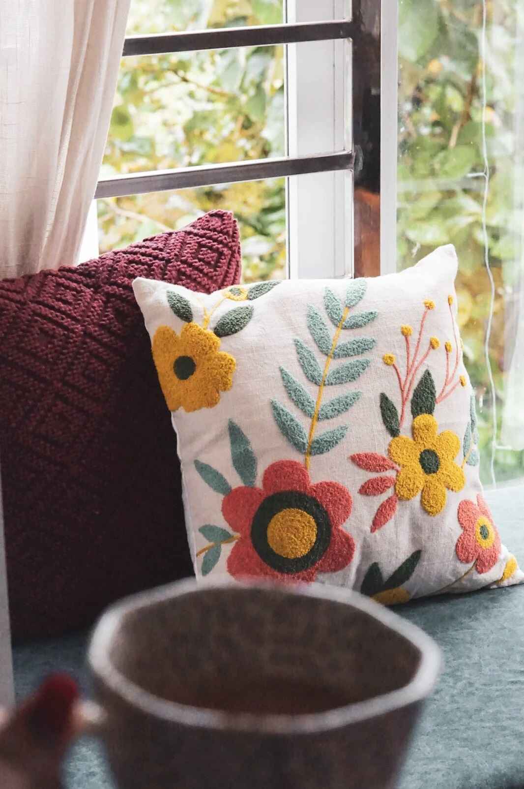 Amber Punch Needle Pillows