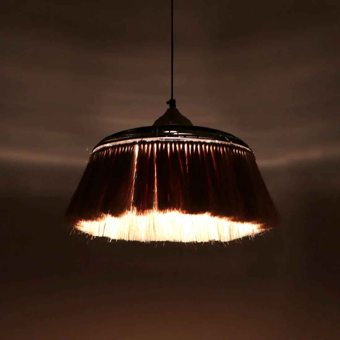 Warind Handcrafted Upward Cone Hanging Lamp