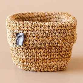 Curved Wicker Basket