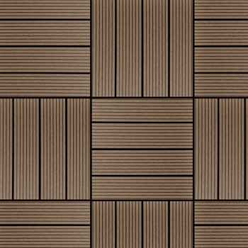 Coextrusion Walnut Tile Deck