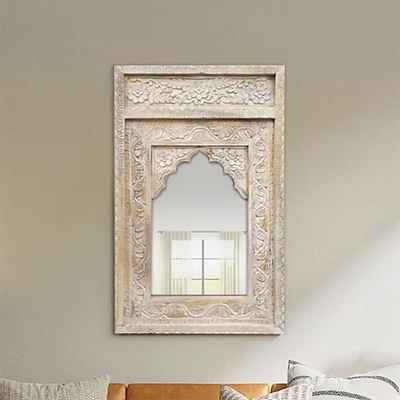 The Mehrab White Jaali Mirror