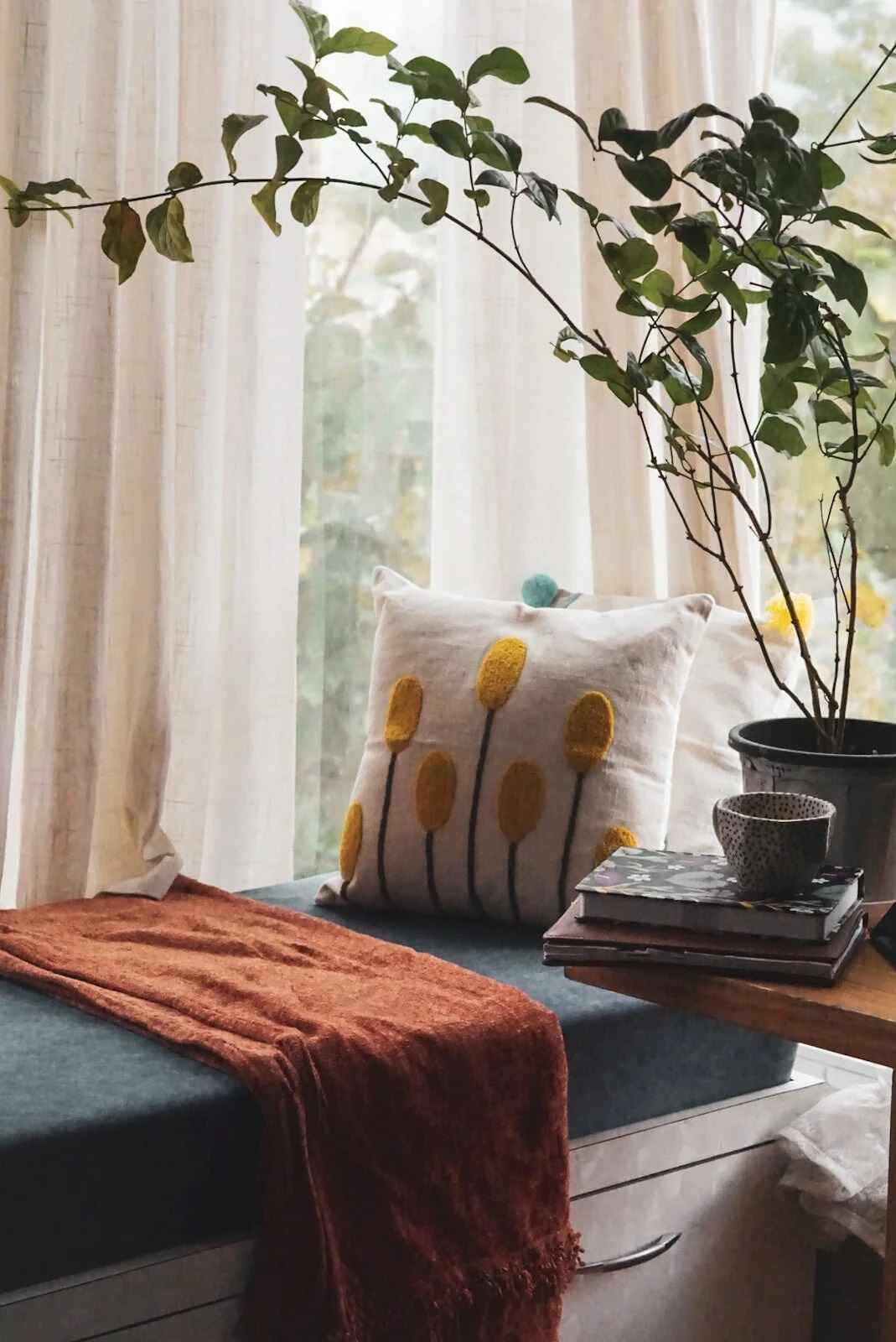 Amber Punch Needle Pillows