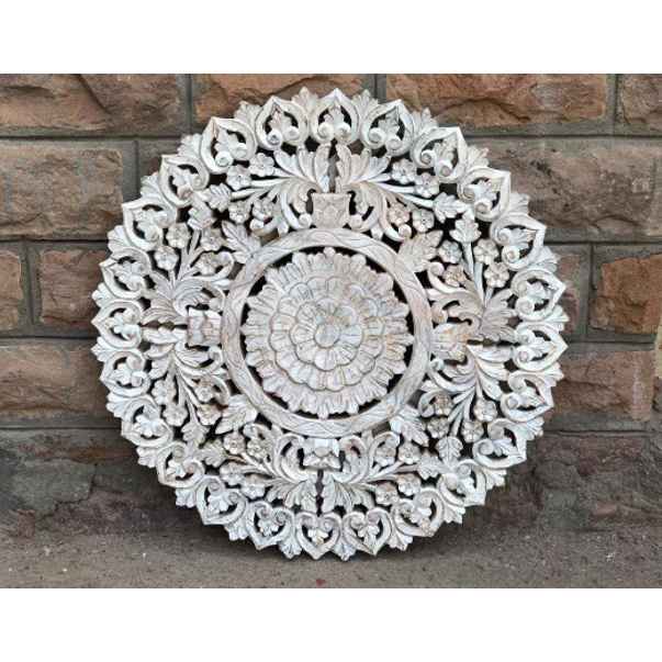 The Mehrab White Jaali Mirror