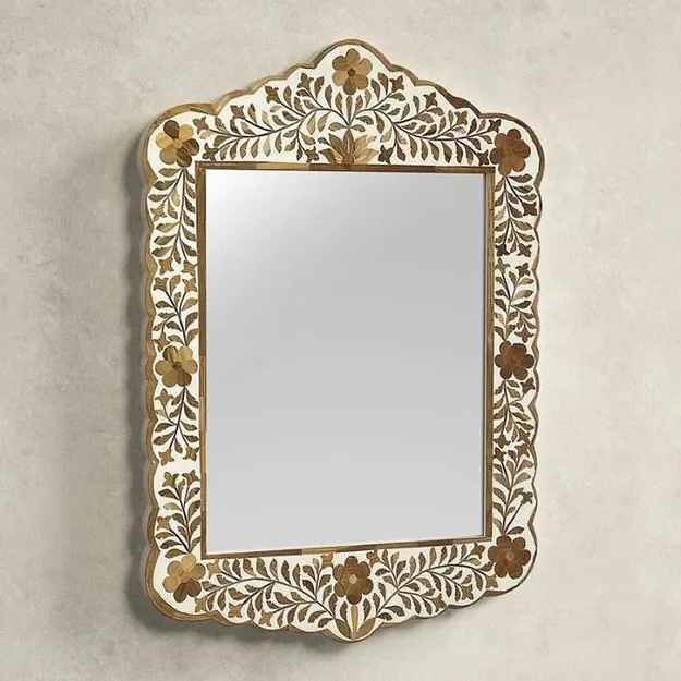 The Mehrab White Jaali Mirror