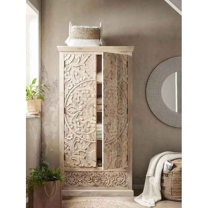 The Mehrab White Jaali Mirror