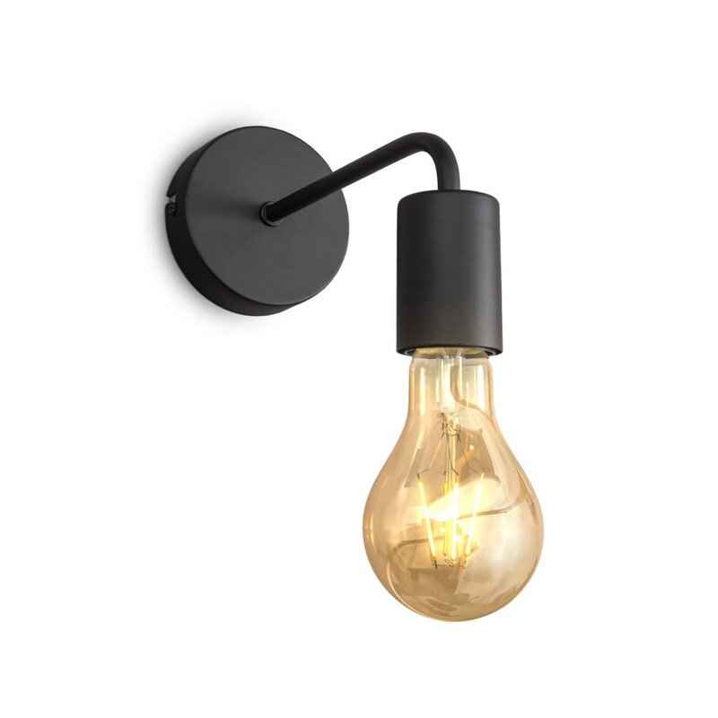 Vintage Industrial Black Metal Single Hanging Light