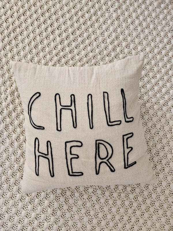 Chill Here pillow