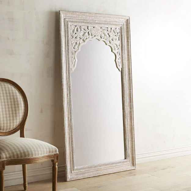 The Mehrab White Jaali Mirror