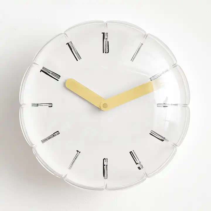 Coral Grey Wall Clock