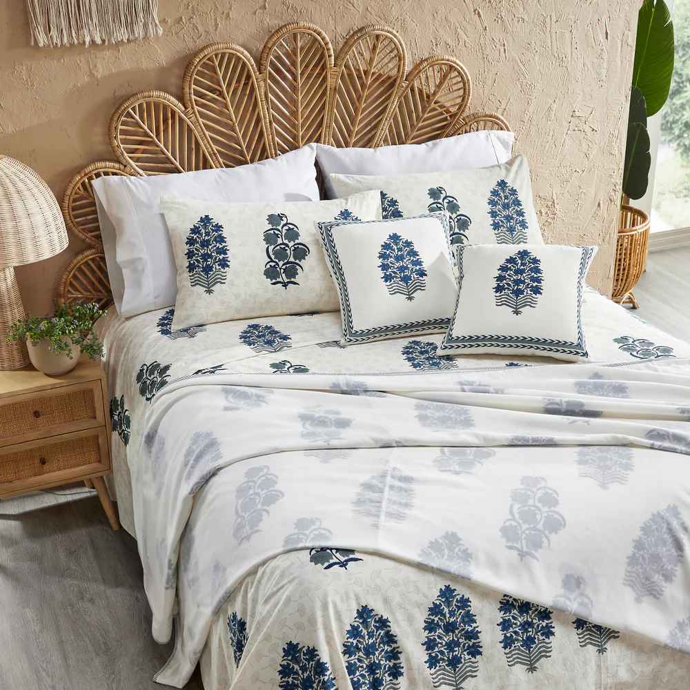 Areca Block Printed Bedsheet Set