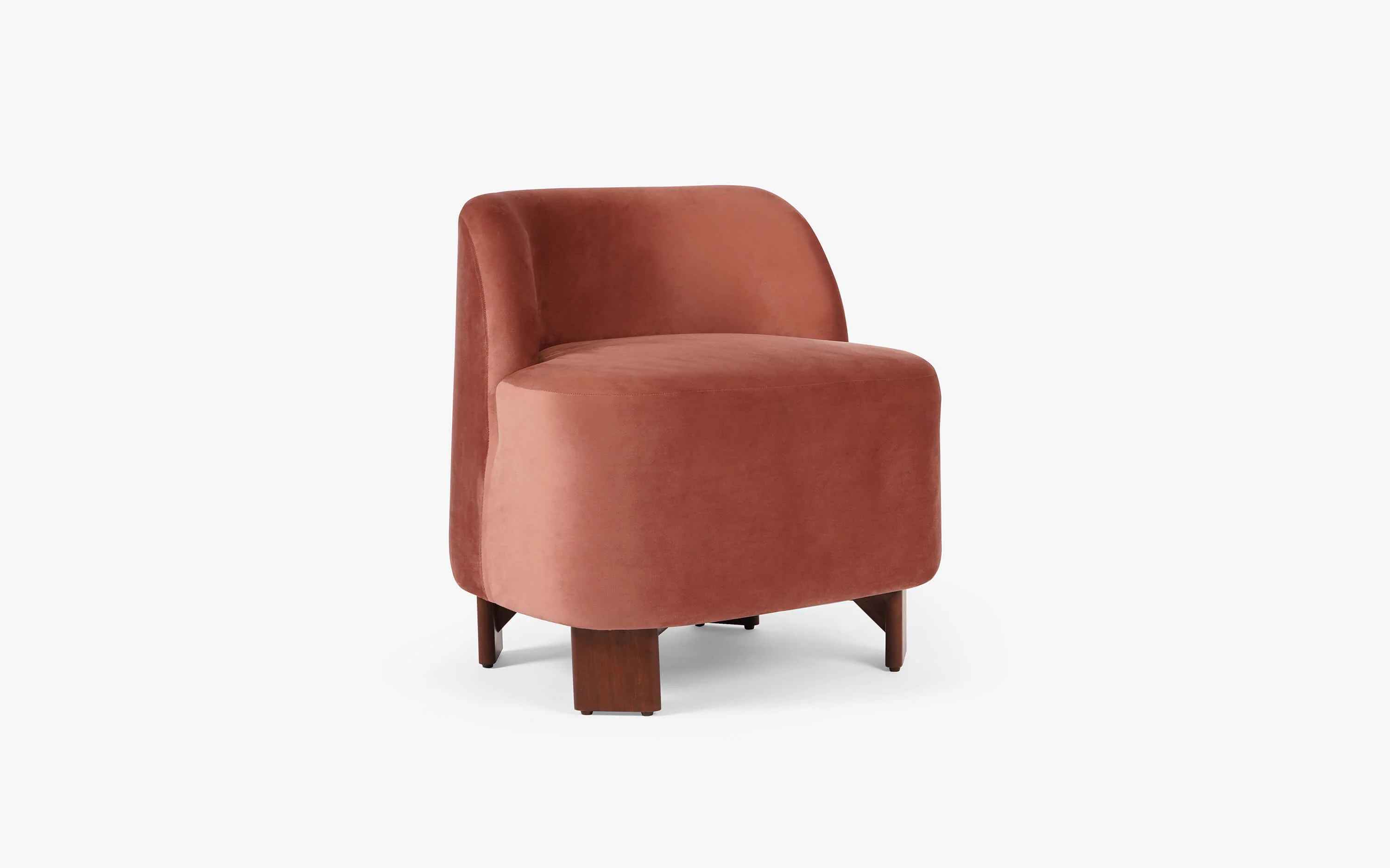 Maru Lounge Chair Coral Pink