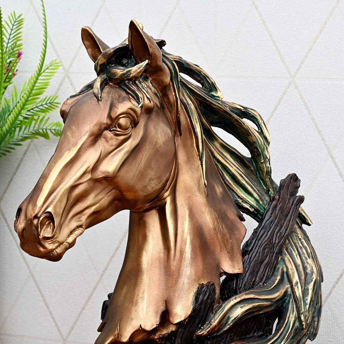 Vintage Horse Bookend Gold