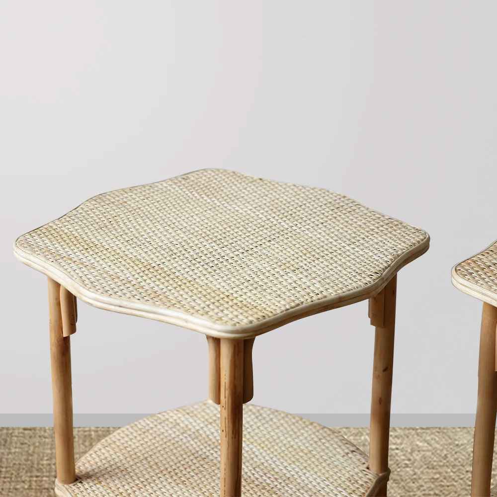 Tranquil Tides Rattan Side Table