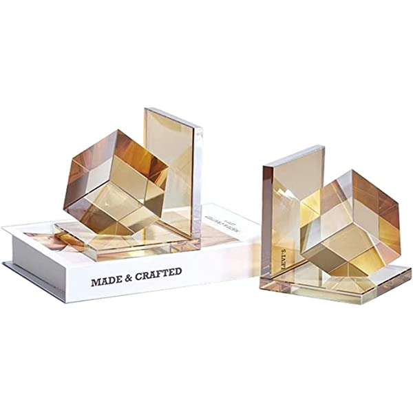 Crystal Cubical Bookends