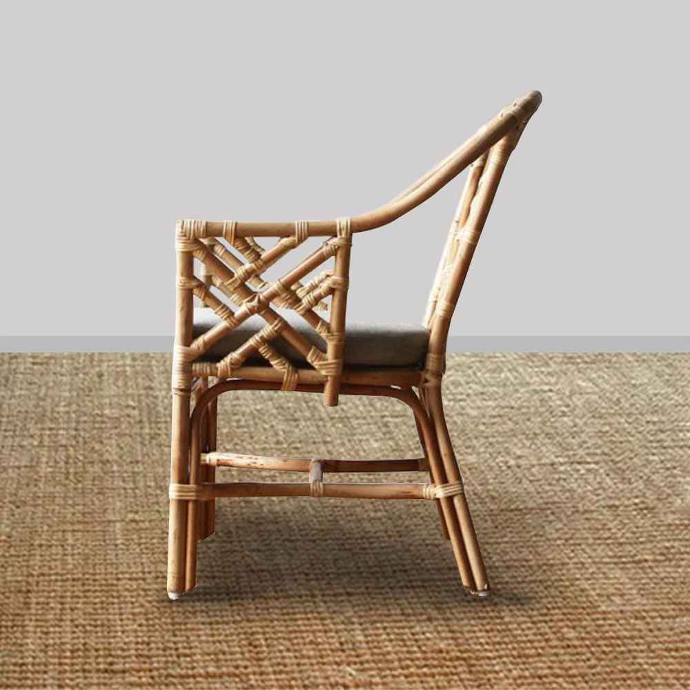 Montauk Rattan Chair - Black