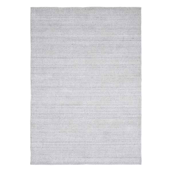 CREAM & BROWN SPIDER WEAVE RUG