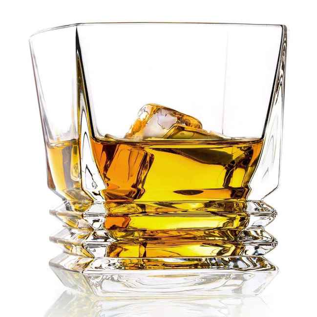 Diamond Whiskey Crystal Decanter Set With Glasses