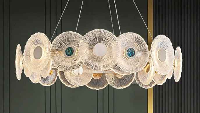 Modern Lotus Leaf Led Chandelier