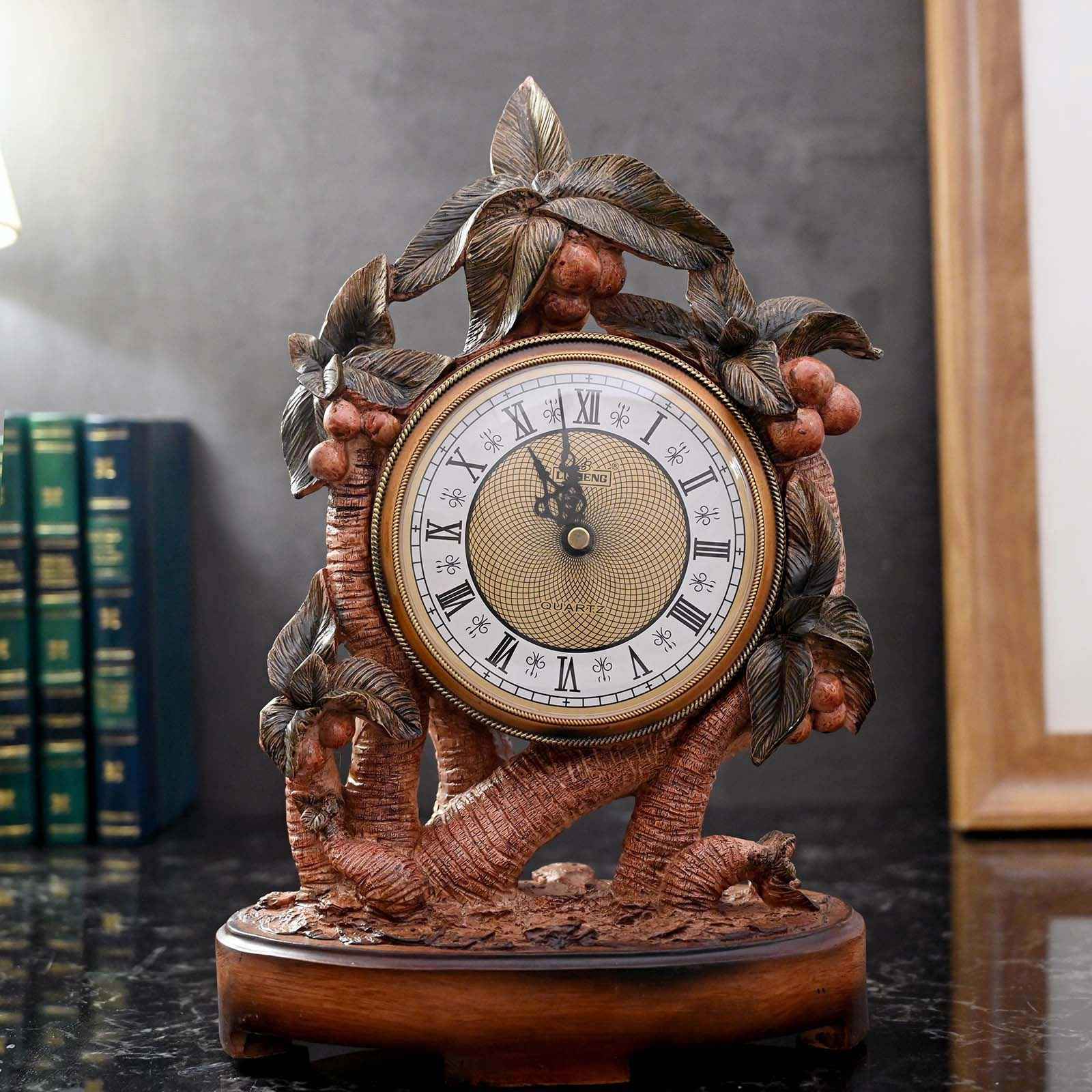 Palm Tree Table Clock