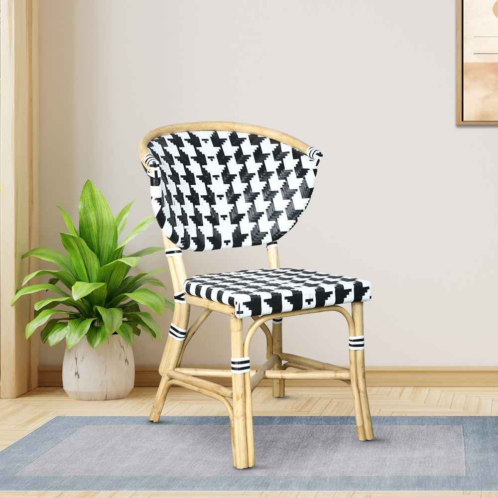 Montauk Rattan Chair - Black